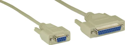 Image de InLine® 12122 Câble null-modem, 9 broches prise femelle à 25 broches prise femelle, 2m