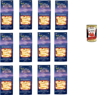 Produktbild von Afeltra Conchiglione 100% Grano Italiano 500g,Gragnano IGP - Nudeln aus Hartweizengrieß von höchster Qualität 12x 500g + Italian Gourmet Polpa 400g