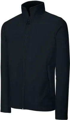Produktbild von Kariban Herren Fleece Jacke Fleecejacke Übergangsjacke Sweatjacke, Größe:S, Farbe:Schwarz