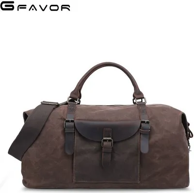 Produktbild von MODFU Reisetasche Faltbare Sporttasche für Flugzeug 54x27x32cm Fitnesstasche Wasserfest Handgepäck Tasche Handtasche für Sport & Reisen braun