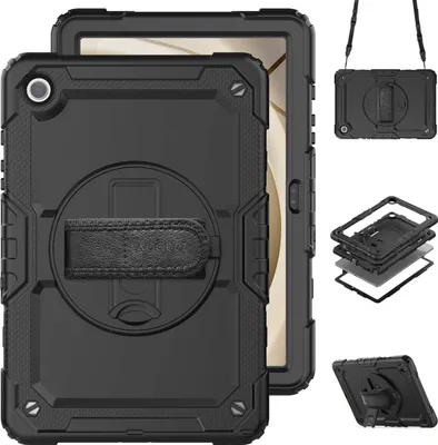 Produktbild von Samsung Galaxy Tab A9 Plus Hülle: Accezz Rugged Backcover Shoulder Strap