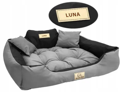 Produktbild von KingDog Wasserdichtes Hundebett XL Personalisiert 115x95 cm