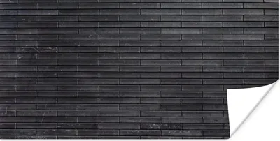 Produktbild von MuchoWow® Poster Backstein - Schwarz - Wand 40x20 cm - Poster für die Wand - Poster Schlafzimmer