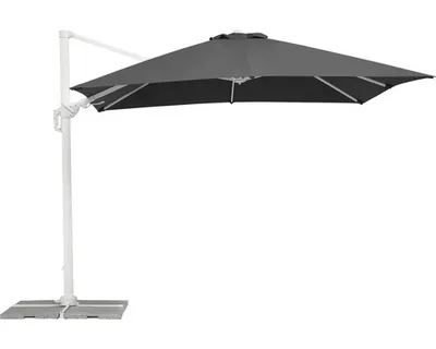 Zdjęcie produktu dla Parasol oświetleniowy Schneider RHODOS TWIST BIANCO ok. 300 x 300 cm, antracytowy