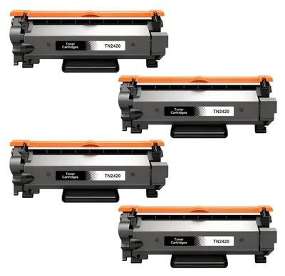 4x TN2420 Toner für Brother MFC-L2710DW, DCP-L2530DW, HL-L2350DW