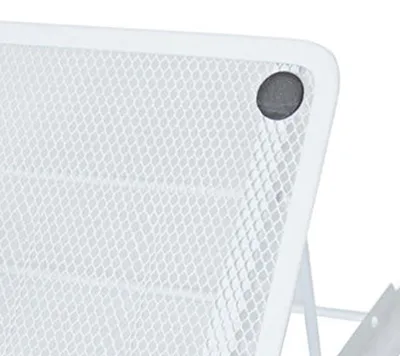 Image de Support pour tablette et ordinateur portable : stable, favorise la dissipation de la chaleur, réglable, pour le bureau à domicile, blanc