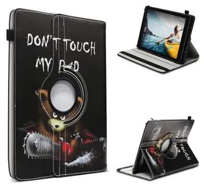 Produktbild von Tablet Hülle für Pritom M10 Tasche Schutzhülle Case 360 Grad Drehbar 10,1 CoverFarbe 360 Uni:Motiv 9