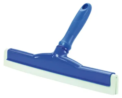 Produktbild von HAND-WASSERABZIEHER,LEBENS- MITTELGUMMI, 250MM, BLAU | Packung (1 Stück)