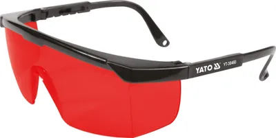 Produktbild von Yato YT-30460, Schutzbrille, Rot, Polycarbonat (PC), Polyvinylchlorid (PVC), Polycarbonat