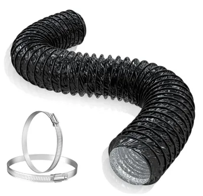 Image de Tuyau en PVC flexible, de 100 mm, résistant à la chaleur et adaptable
