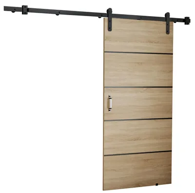 Produktbild von KIER FURNITURE Schiebetüren LORNI 90 - Universal - Eiche Hellbraun 96x205x1,6 cm