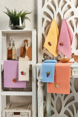 Produktbild von Mijolnir, Fruits, Küchenhandtuch-Set (6-teilig), Mehrfarbig, 100% BAUMWOLLE, 40 x 60 cm
