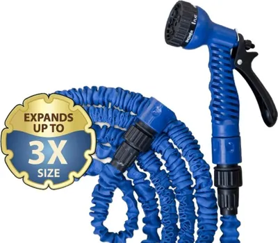 Produktbild von Ausziehbarer Gartenschlauch 5-15m Pistole blau