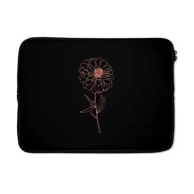 Produktbild von MuchoWow® Laptop Hülle 13 Zoll Blumen - Pastell - Rosa Laptoptasche - Laptophülle - Sleeve - Rundumschutz