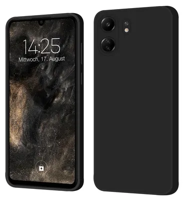 Produktbild von Hülle für Xiaomi Redmi 13C Case Cover Bumper Smartphone Softgrip Schutzhülle Farbe: Schwarz