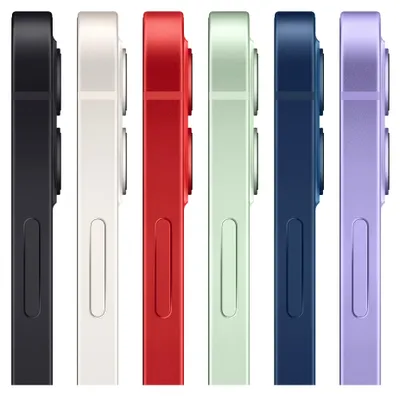 A side-by-side view of multiple iPhones in different colors.
