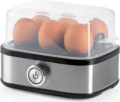 Image de GOURMETMAXX Cuit-œufs pour 6 œufs 400W acier inoxydable