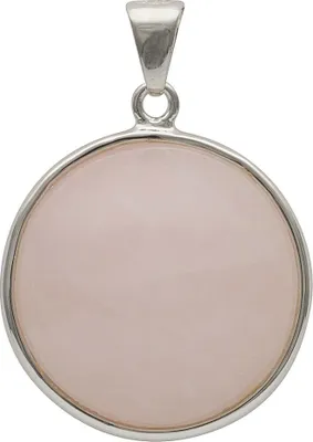 Anhänger-aus-Rosenquarz-und-925-Silber-rund