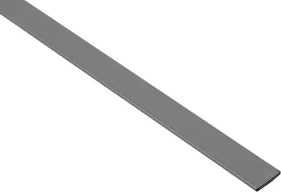 Productafbeelding van Platte stang - Aluminium profiel - Overgangsprofielf - Kunststof coating - 1000 x 145 x 15 mm - Antraciet