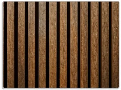 Produktbild von Wallario Glasunterlage, Schneidebrett aus Glas, Größe 30 x 40 cm, Motiv Holzlamellen in Braun