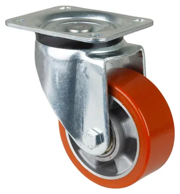 Obrázek produktu pro BS ROLLEN Těžké otočné kolečko (Ø kola 125 mm nosnost 450 kg / litý polyuretan) - L600.B90.125