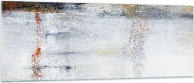 Produktbild von Bilder auf glas - Einteilig - Abstraktion weiß verschwommen - 140x50cm - Glasbilder - Wandbilder - Bilder - Wanddekoration aus Glas - Glas Bilder - Wandbild auf Glas - GAB140x50-4535