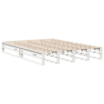 Obrázok produktu pre Posteľ bez matraca biela 140x200 cm masívna borovica