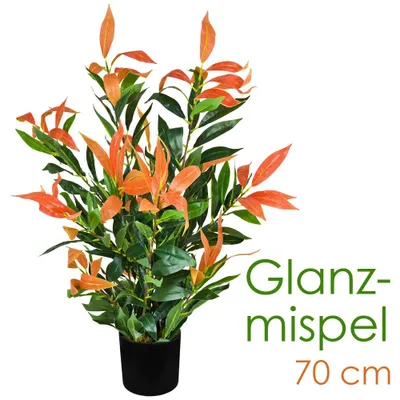 Image de Photinia Plante Artificielle Artificiel avec Pot 70cm Decovego