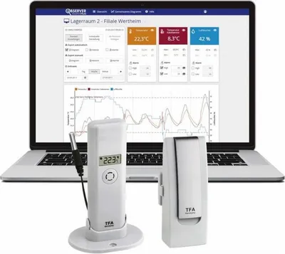 Produktbild von TFA WeatherHub OBSERVER 31.4013 StarterSet m.Thermo-Hygro Sender