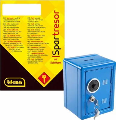 Produktbild von Idena Spardose Spartresor blau