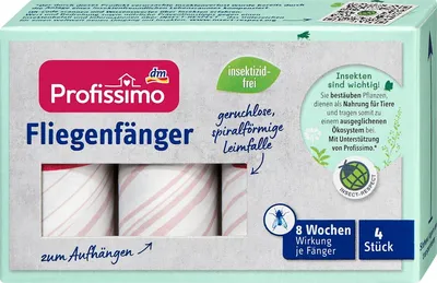 Fliegenfänger, 4 Stück – Klebefallen für Insekten