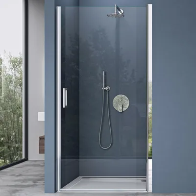 Produktbild von doporro Duschtür Nischentür dusche Duschabtrennung Duschkabine 80x195cm ESG-Sicherheitsglas Duschtür Klarglas Einzeltür mit Hebe- und Senkmechanismus Teramo24K