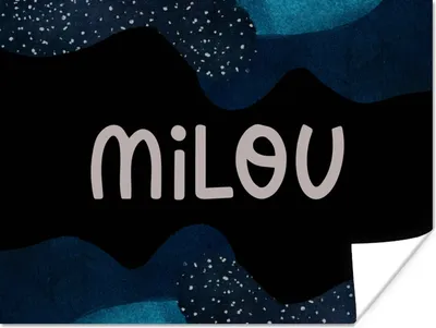 Produktbild von MuchoWow® Poster Milou - Pastell - Mädchen 120x90 cm - Wandbild