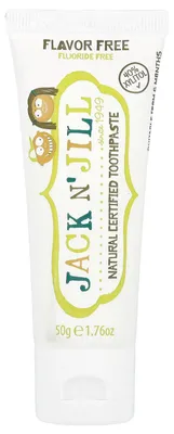 Produktbild von Natürliche Bio-Kinderzahnpasta ohne Geschmack + Xylitol 50 g, Jack N' Jill