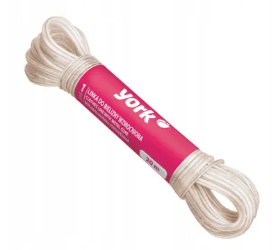 Obrázok produktu pre Vystužená šnúra na bielizeň s kovovým jadrom 20 m - YORK - WELL-KEPT WARDOBE
