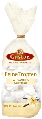 Image de Biscuits meringués Gaston mini gouttes sucrées au goût vanille 100g