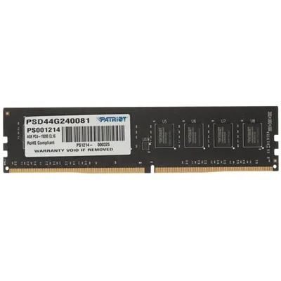 Immagine prodotto di Patriot Memory RAM DDR4 4GB 2400MHz SO-DIMM PSD44G240081S per Laptop