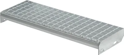 Produktbild von Metallstufe 700 x 240 mm | verzinkt Gitterroststufen | 30x2 mm |Treppenstufen