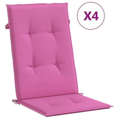 Immagine prodotto di vidaXL Cuscini per schienale alto 4 pezzi. Tessuto rosa
