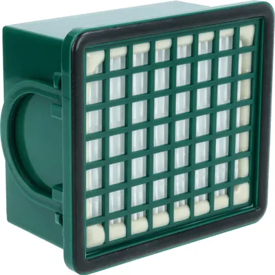 Produktbild von vhbw Staubsaugerfilter kompatibel mit Vorwerk Kobold 131, 130, 131 SC Staubsauger - HEPA-Filter Grün Weiß
