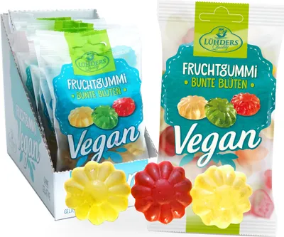 Produktbild von LÜHDERS - 10er Vorratspackung Bunte Blüten -vegan-