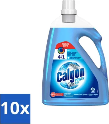 Image de Gel détartrant Calgon pour lave-linge, 2,25 litres - Pack économique - 10 pièces