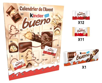 Productafbeelding van Kinder Bueno Adventskalender, 181 gram