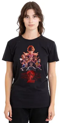 Zdjęcie produktu dla Koszulka damska "Stranger Things" sezon 2, czarna, rozmiar XXL