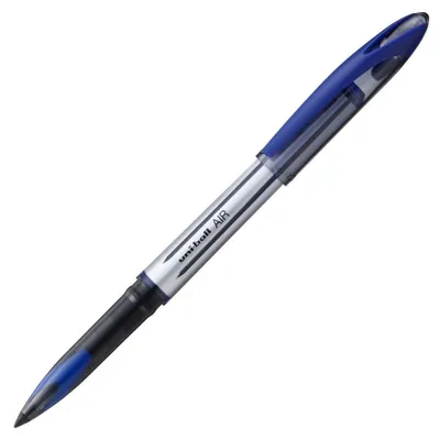 Imagen del producto de uni-ball 153544673 UB-188-L, bolígrafo Air, tinta Super, resistente a la falsificación, punta de pluma, 5 unidades, color azul