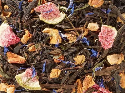Produktbild von Schwarz-Grünteemischung Black Sencha Süße Feige Feigen-Note aromatisiert