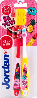 Image de Stop by Stop Set de brosses à dents pour enfants de 6 à 9 ans, 2 pièces