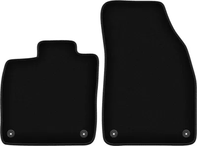 Image de Wielganizator Tapis avant de sol velours sur-mesure pour Skoda Enyaq iV (2020-, SUV) noir, jeu 2 pièces, fixations