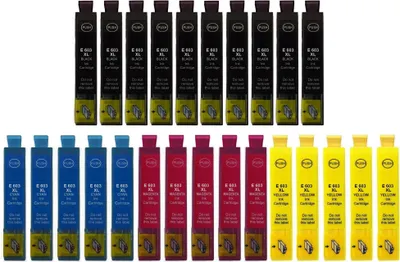 Produktbild von 25 Druckerpatronen kompatibel mit Epson 603XL - 10 x Black, 5 x Cyan, 5 x Magenta, 5 x Yellow für Expression Home XP-2100, 2105, 2150, 2155, 3100, 3105, 3150, 3155, 4100, 4105, 4150, 4155, WorkForce WF-2810, WF-2820, WF-2830, WF-2835, WF-2840, WF-2845, WF-2850, WF-2870