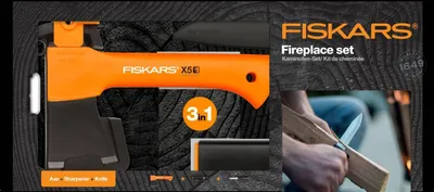 Obrázok produktu pre Fiskars Kempingová Sada, sekera + nôž + ostrič 1057913
